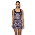 Forever 21 Purple Crushed Velvet Bodycon Mini Dress – Size Small