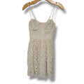 Abercrombie & Fitch Cream Floral Lace Bustier Mini Dress – Small