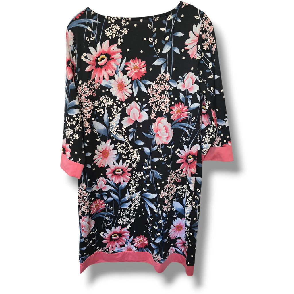 Croft & Barrow Women’s Floral 3/4 Sleeve Shift Dress – Size Small