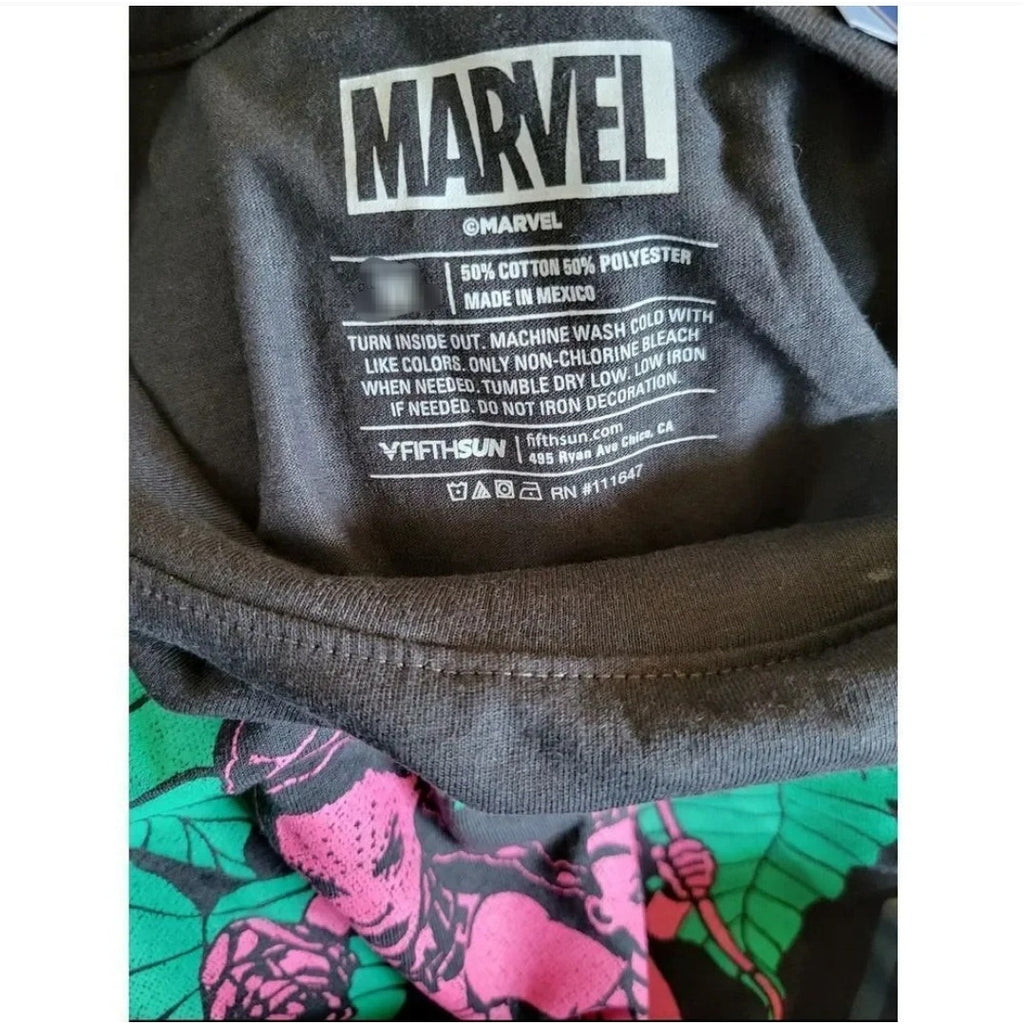 Marvel Comics Women’s Wakanda Forever Phantom Graphic T-Shirt – Medium New
