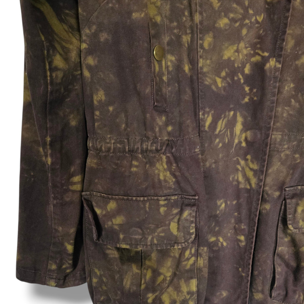 Willow & Clay Brown Tie-Dye Utility Cargo Jacket – XS