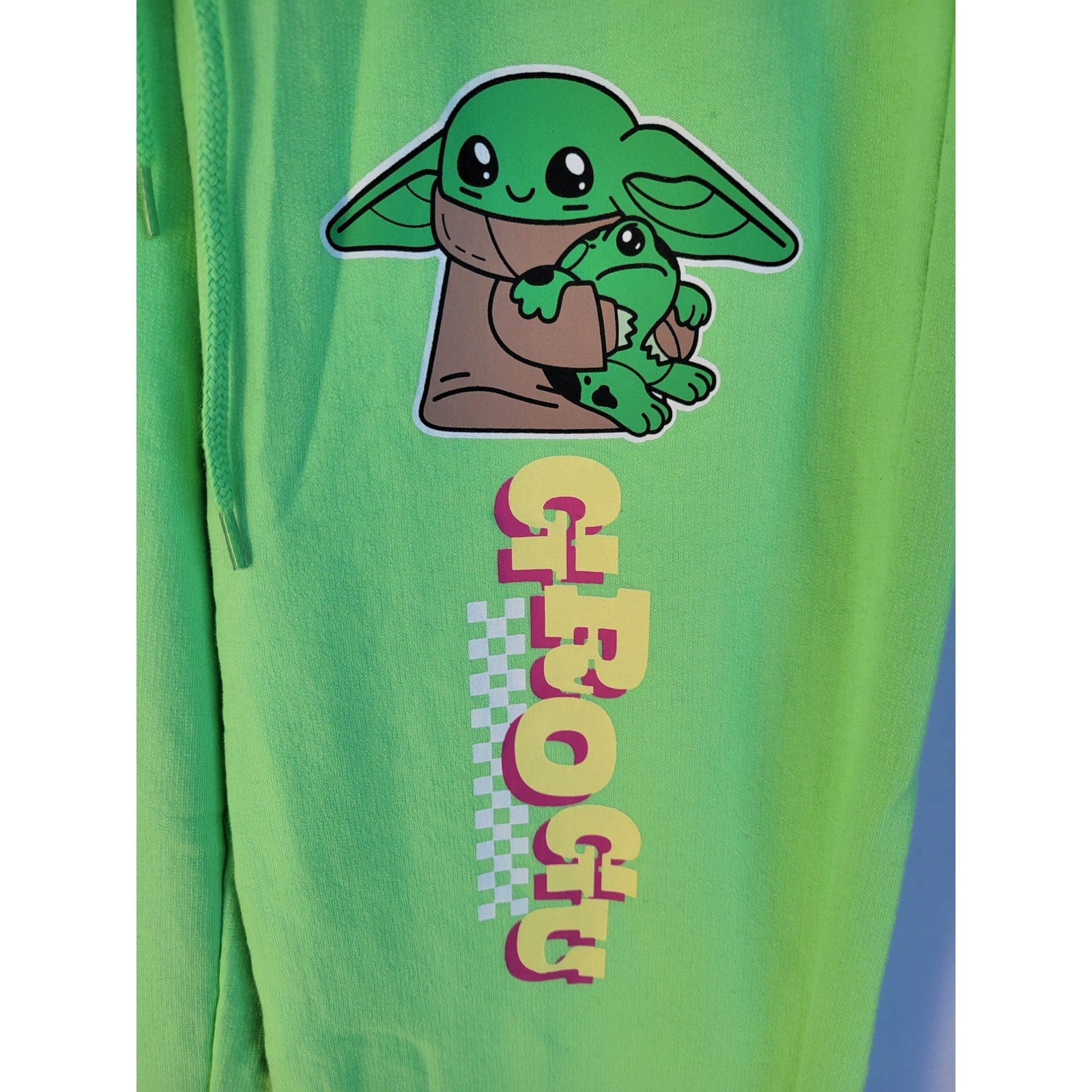 Disney Star Wars Women’s Grogu Baby Yoda Green Loungewear Pants – XS
