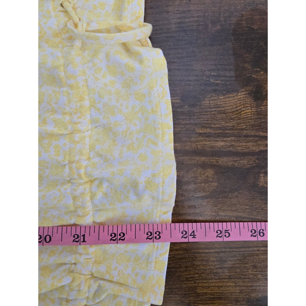 Lands End Women's Elbow Sleeve Lightweight Jersey Gathered Adjustable Hem Blouse