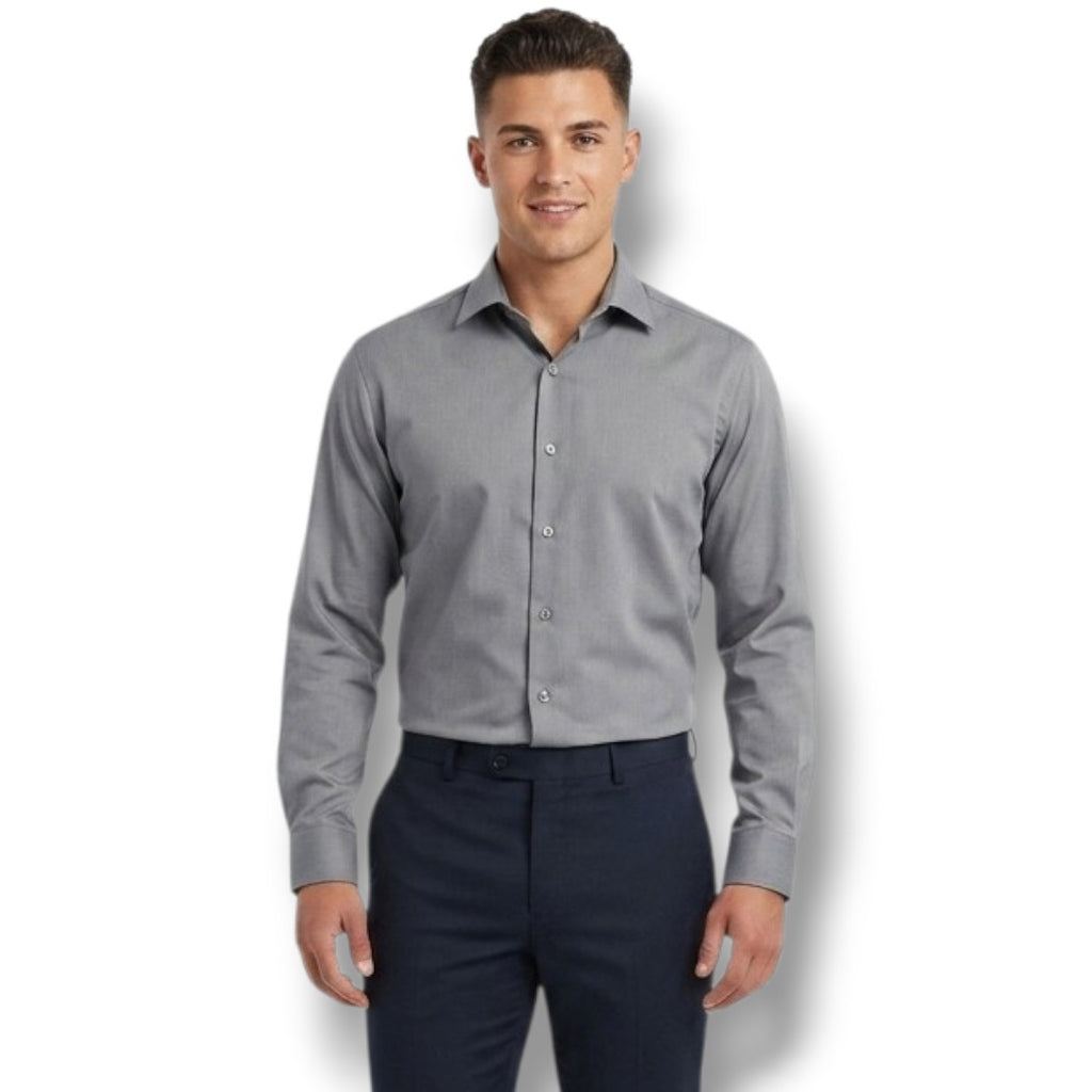 Concepts by Claiborne Men’s Gray Long Sleeve Button-Down Dress Shirt – Size 16