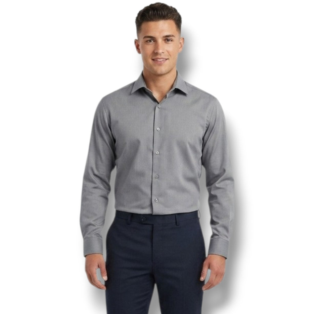 Concepts by Claiborne Men’s Gray Long Sleeve Button-Down Dress Shirt – Size 16