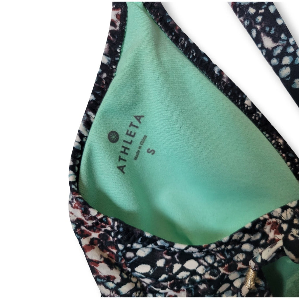 Athleta Women's snakeskin print swimwear tankini  - small