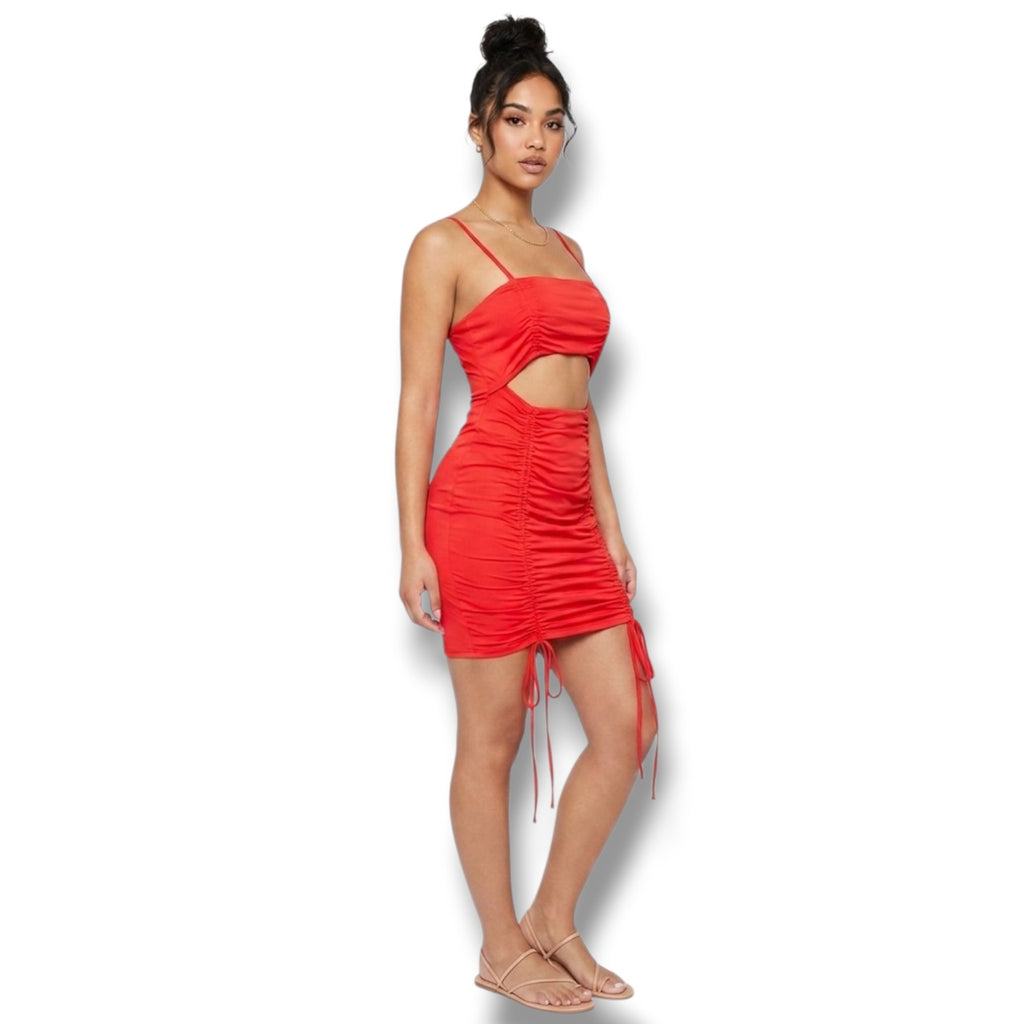 Wild Fable Women's cut out ruched dress  - medium