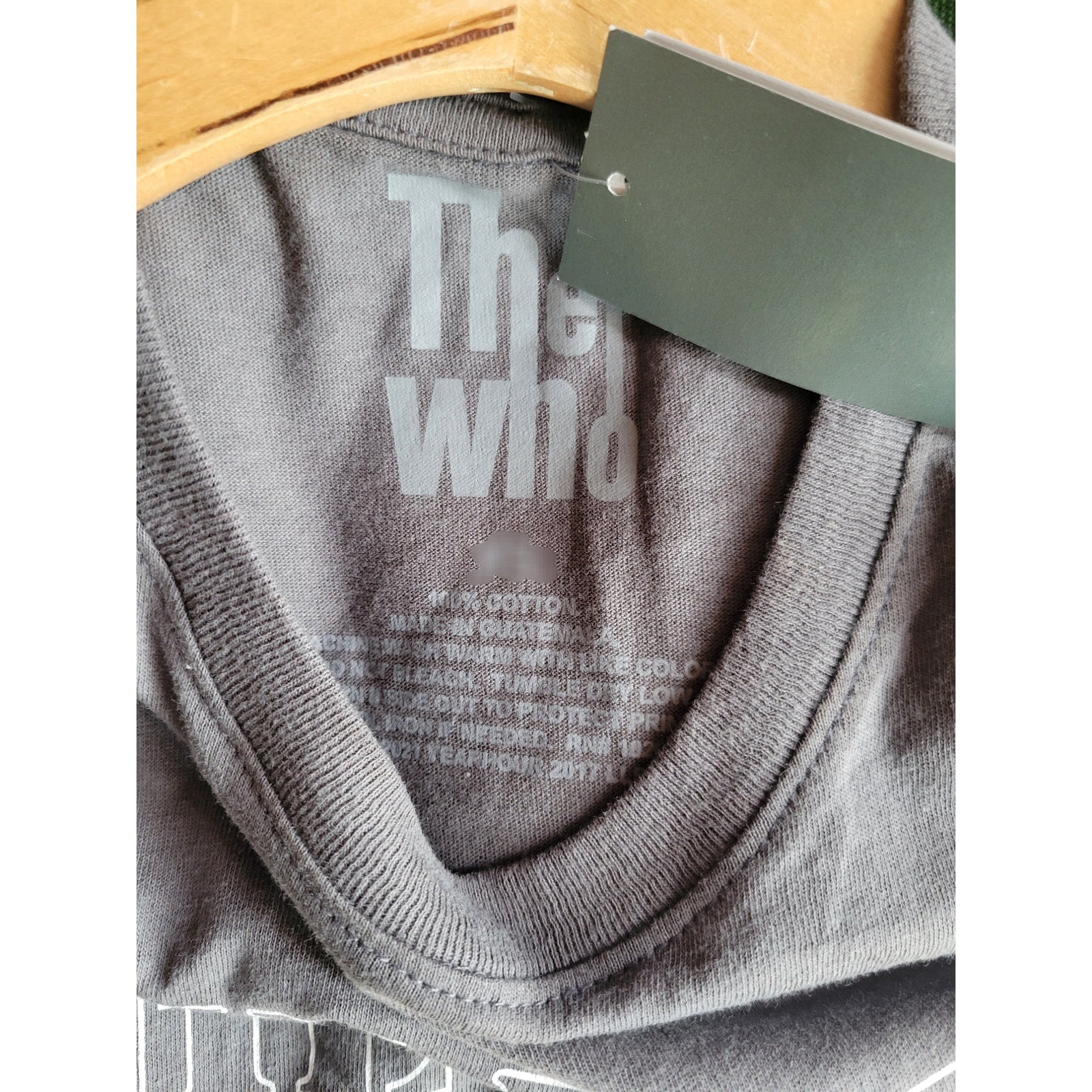 The Who Women’s Rock & Roll Band Tour Tee – XS, Gray Graphic T-Shirt, New