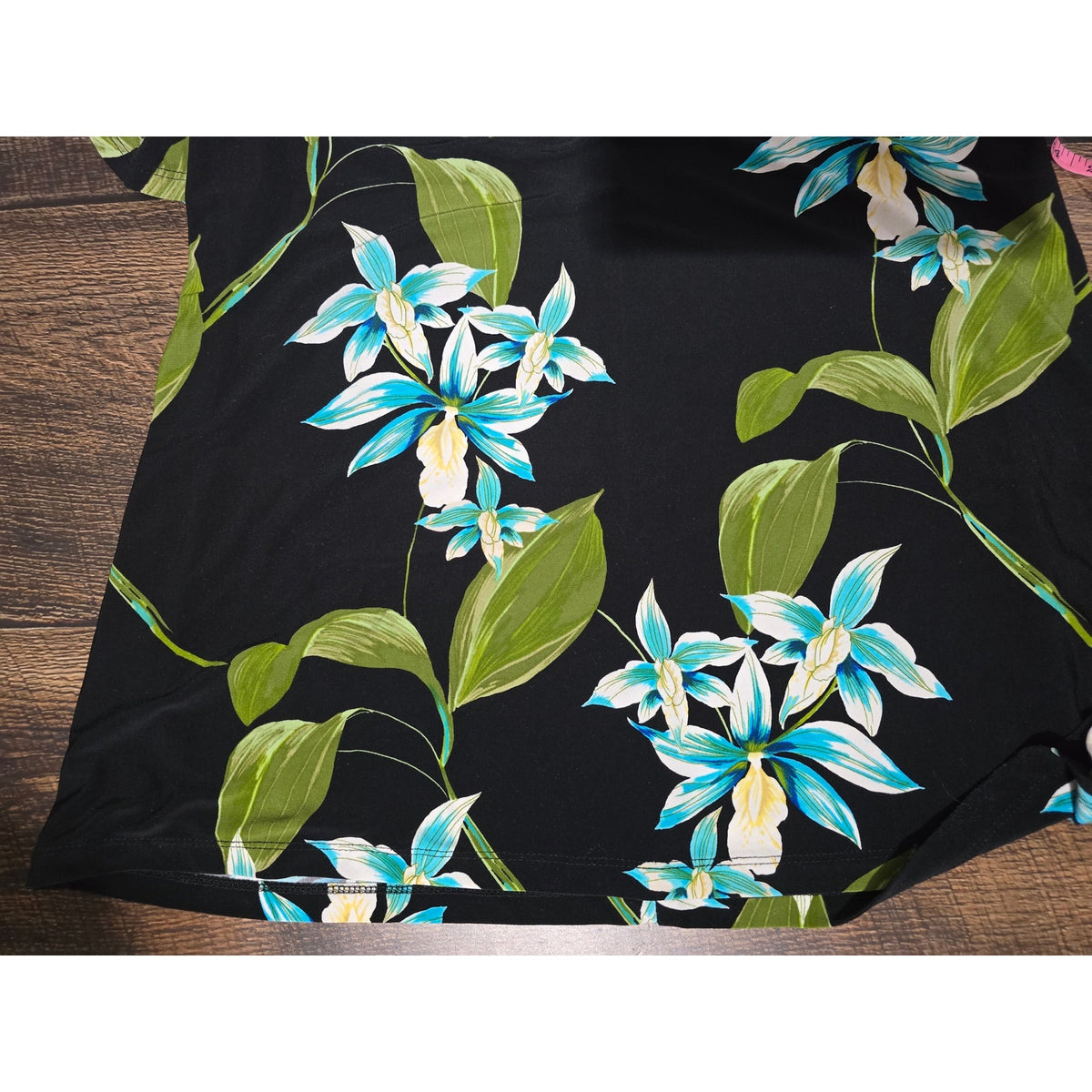 Tommy Hilfiger Black Floral Cold Shoulder Ruffle Sleeve Sheath Dress Size 6