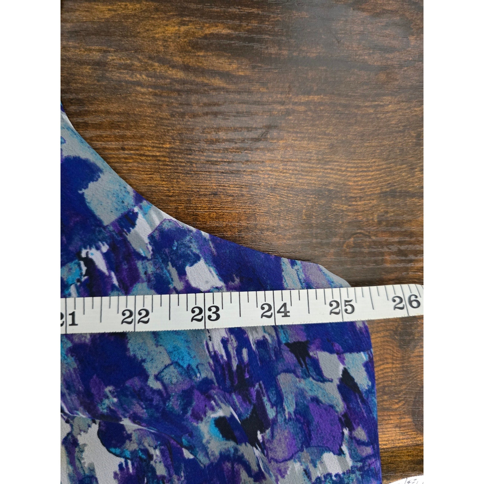 Coldwater Creek Women's Plus Size 2X Blue Purple Abstract Chiffon Tank Top