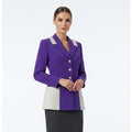 Night Studio New York 80s/90s Purple Blazer Jacket Metallic Bling Size 14