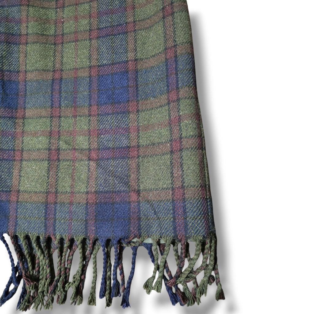 Worthington women's Petite Plaid Fringe Midi Skirt -8P