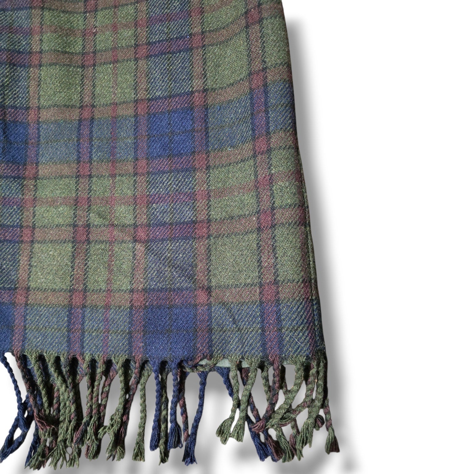 Worthington women's Petite Plaid Fringe Midi Skirt -8P