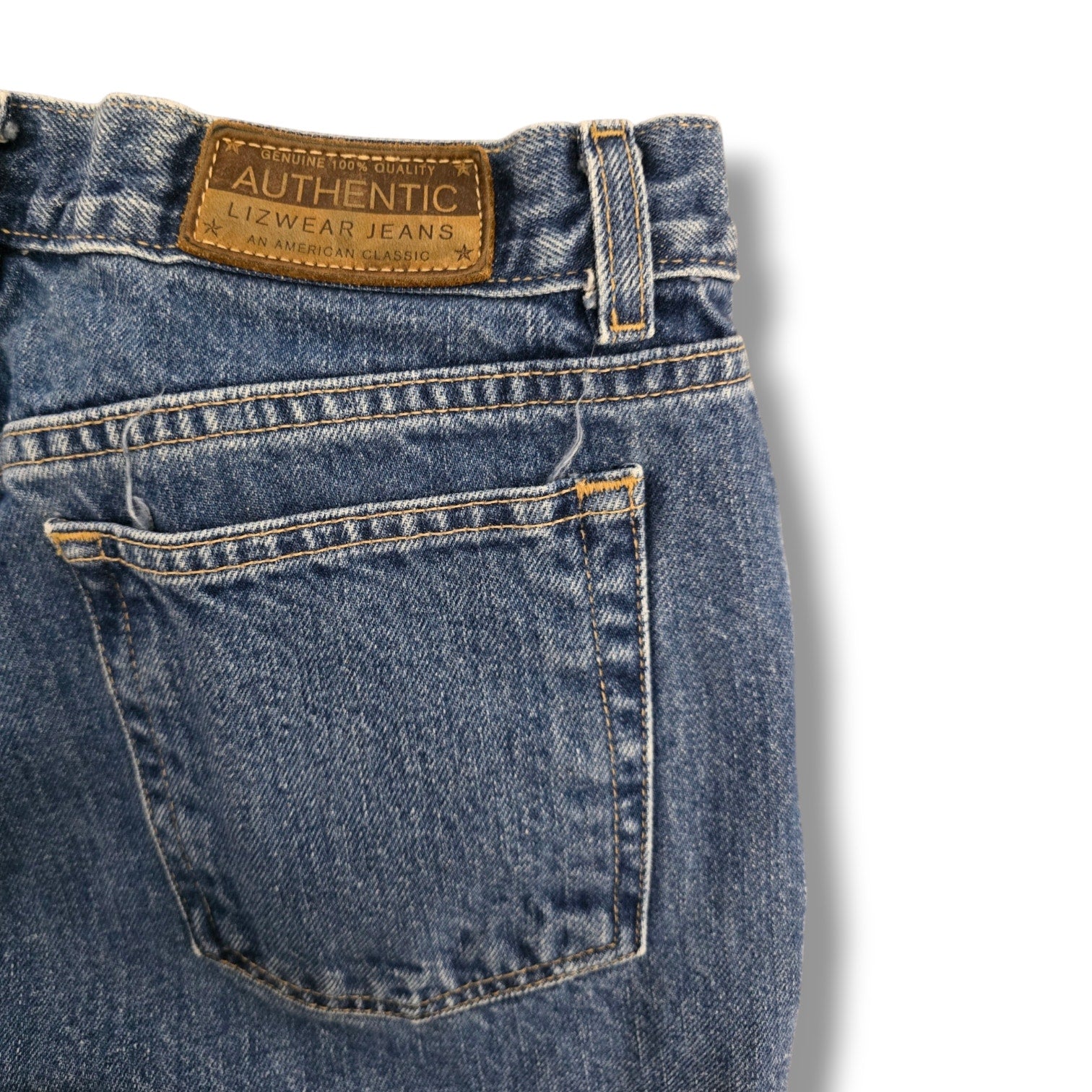 VTG 90s Lizwear Liz Claiborne Slim Fit Mom Jeans 100% Cotton Sz 12 Reg Altered