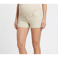 Isabel Maternity by Ingrid & Isabel Cream Denim Maternity Midi Shorts - Size 12