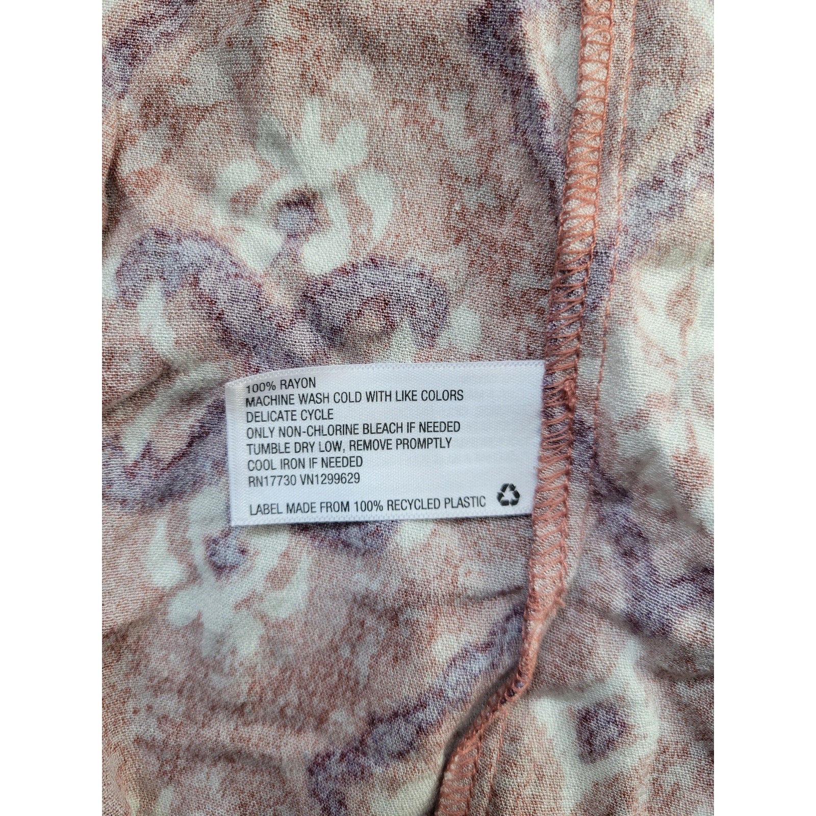 Knox Rose Mauve Boho Print Open Kimono Cardigan – XS/Small