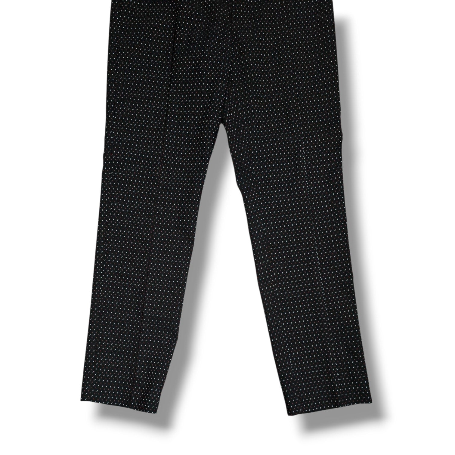 Rafaella women's Comfort Black Textured Dotted Dress Pants