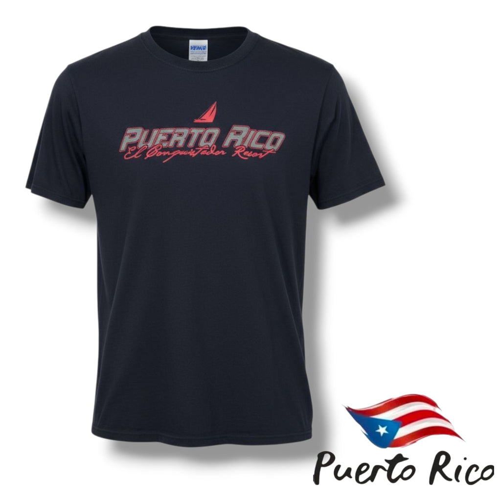 J America Men’s Puerto Rico El Conquistador Resort Tee Large Cotton