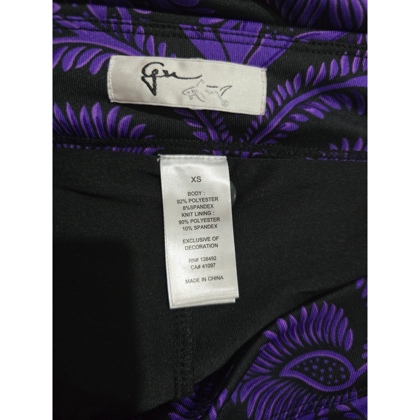 Gymshark Women’s Purple & Black Athletic Skort – Size XS