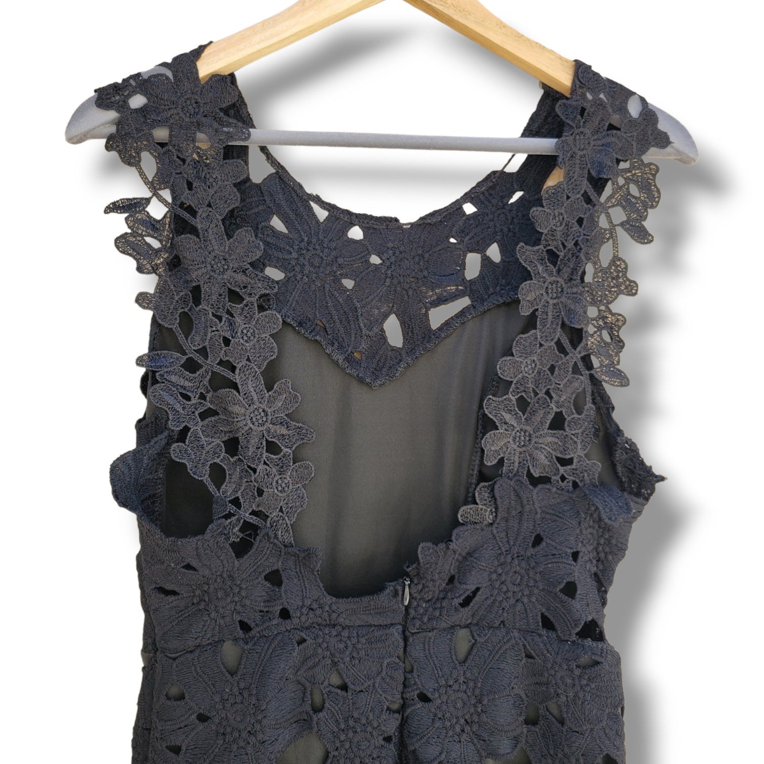 Women's Black Lace Evening Party Dress Small Cocktail Outfit