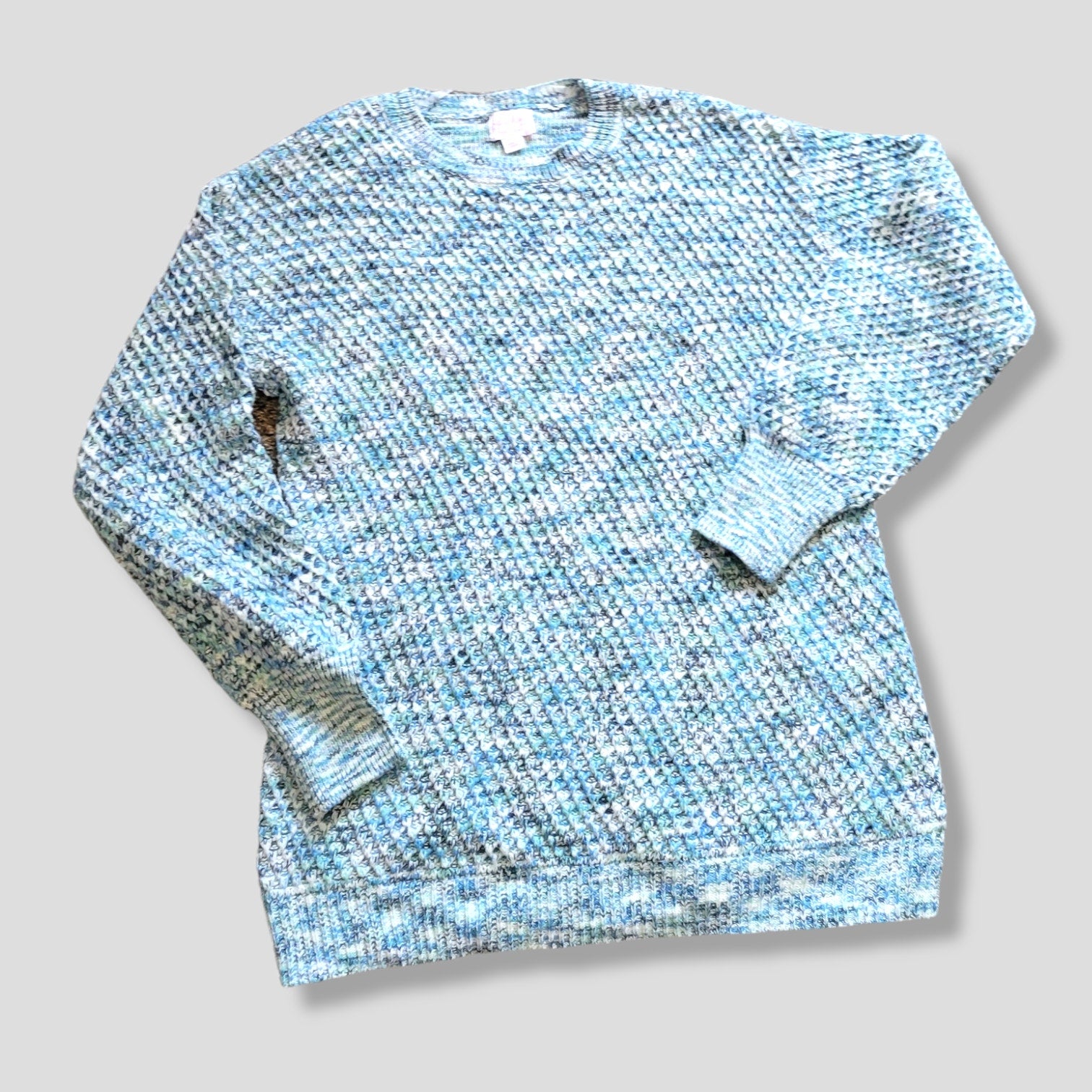 Isabel Maternity by Ingrid & Isabel Blue Multi-Color Sweater Size Small