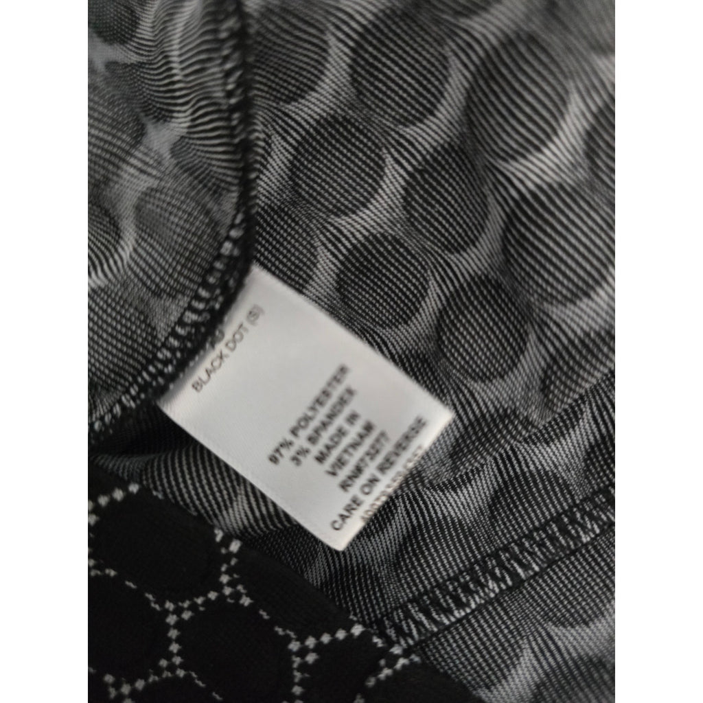 ELLE women's Black & White Geometric Honeycomb Pencil Skirt Size Small