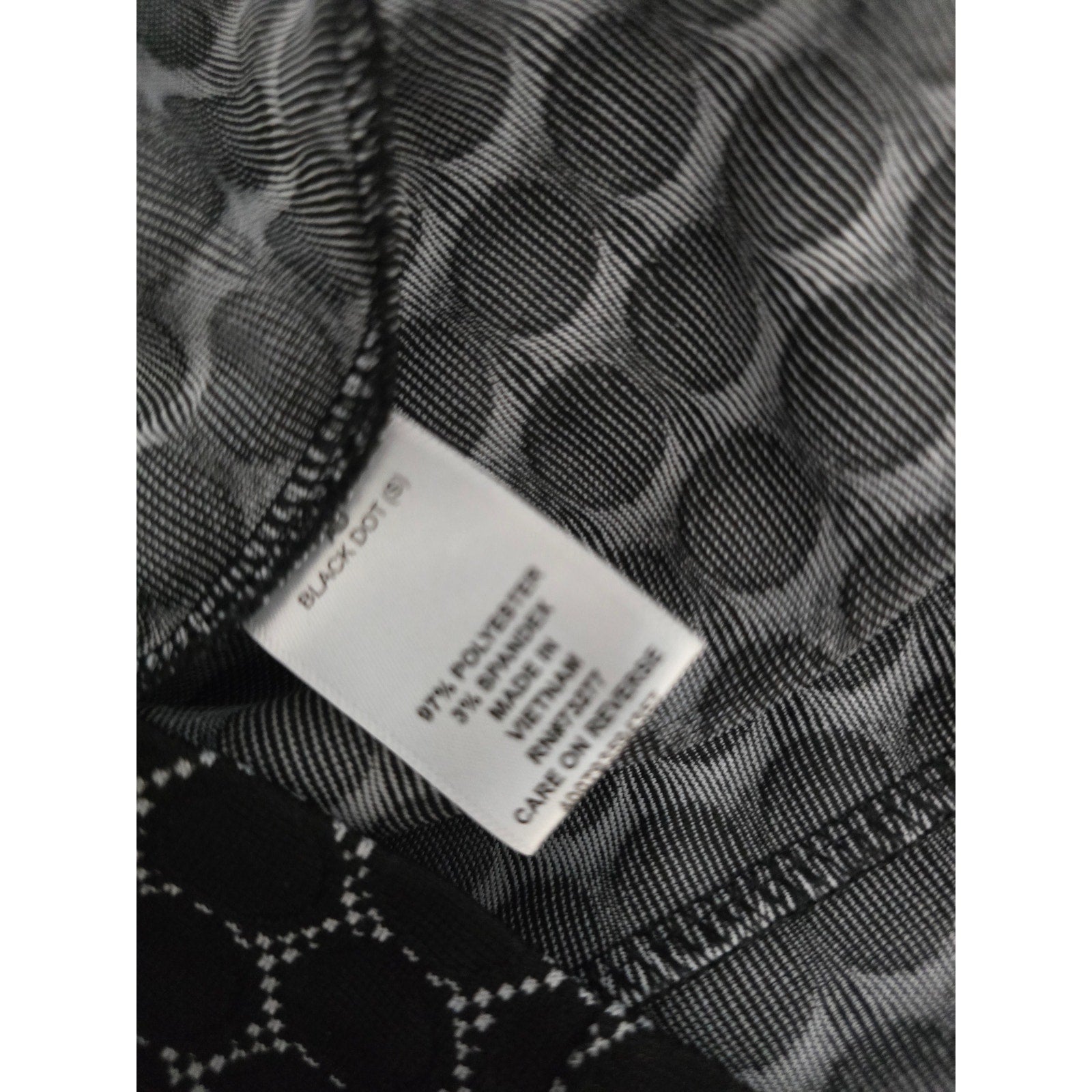 ELLE women's Black & White Geometric Honeycomb Pencil Skirt Size Small