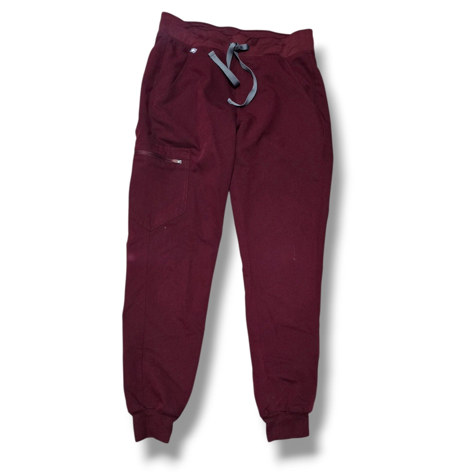 FIGS women's Technical Collection Maroon Jogger Scrub Pants xs