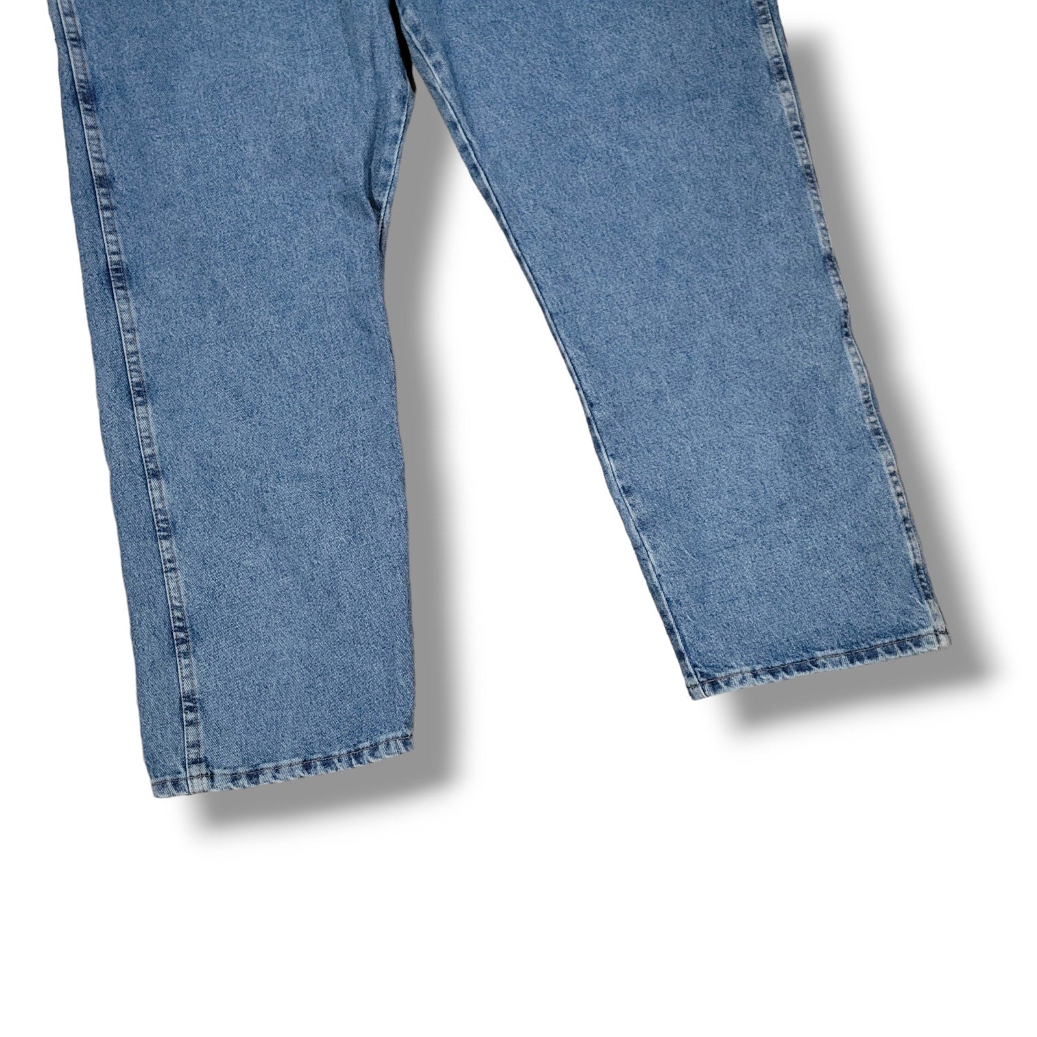 Rustler Advantage men's blue heavy weight denim regular fit straight leg jeans
