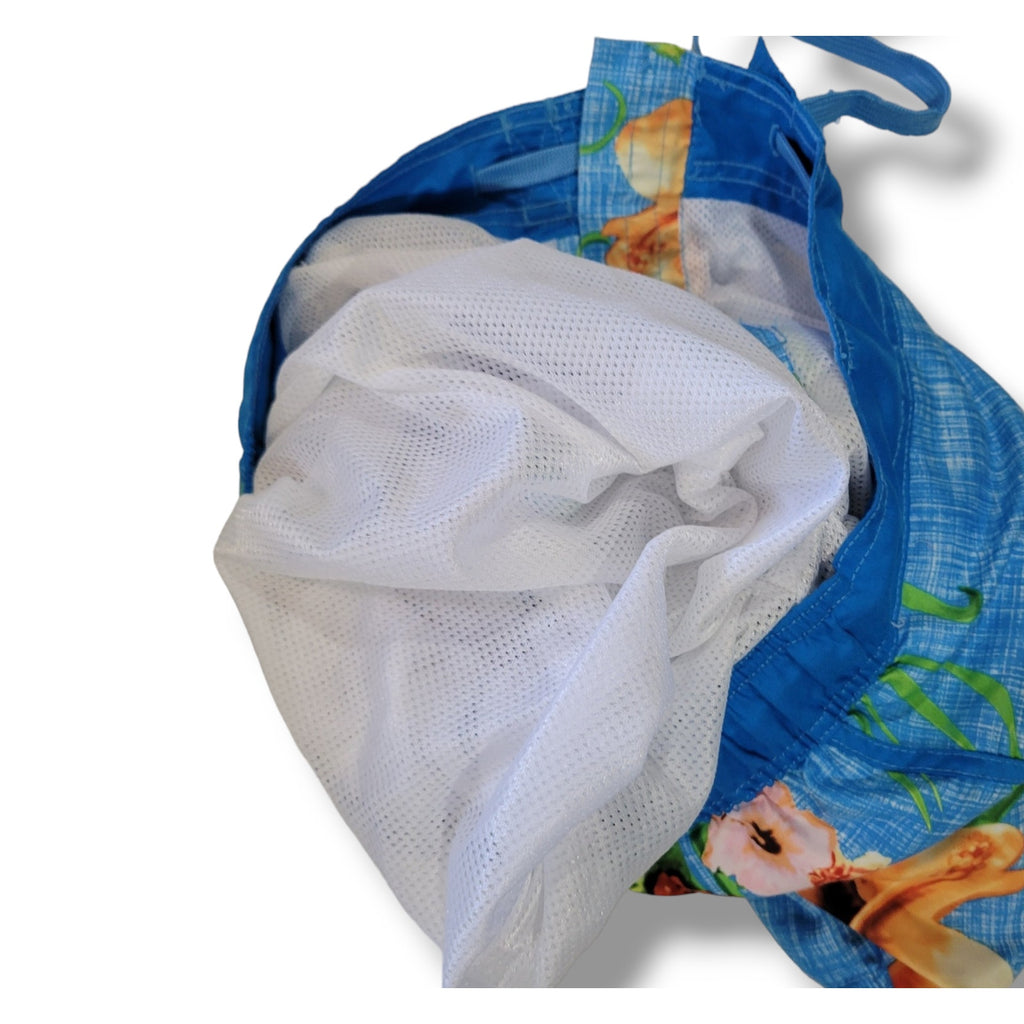 OP Ocean Pacific Men’s Blue Tropical Floral Swim Trunks - Medium