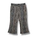 Robert Louis Women’s Striped Palazzo Wide Leg Pants Black White Size Large