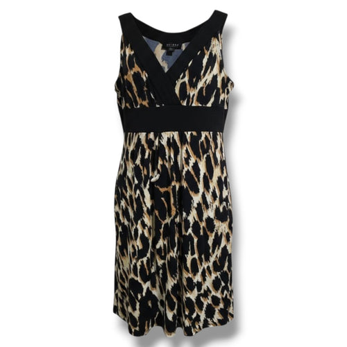 Axcess by Liz Claiborne women's  animal print sleeveless empire waist Dress