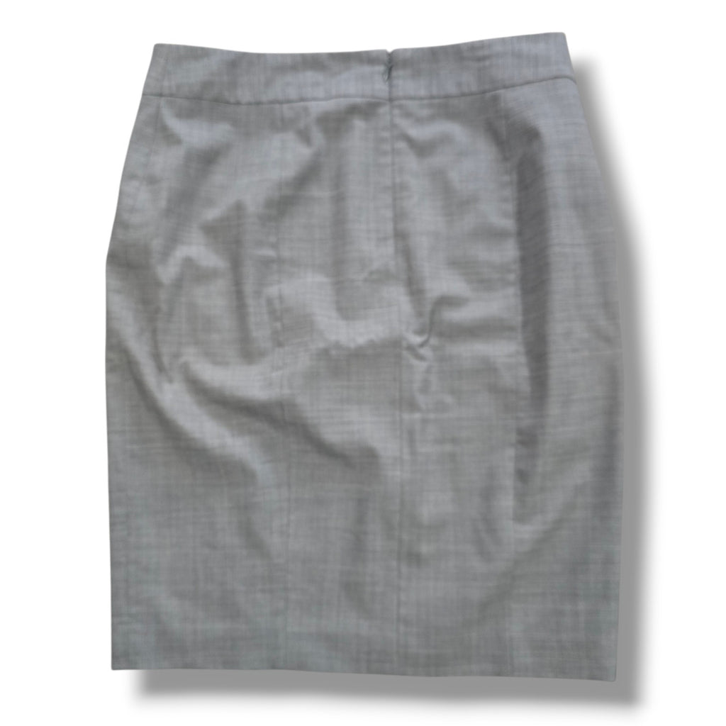 Ann Taylor Gray Wool Blend Lined Pencil Skirt – Size 10