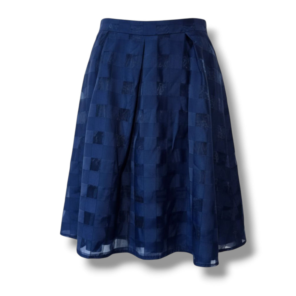 Charlotte Russe Women's Blue Layered A-Line Skirt Women’s Medium Sheer