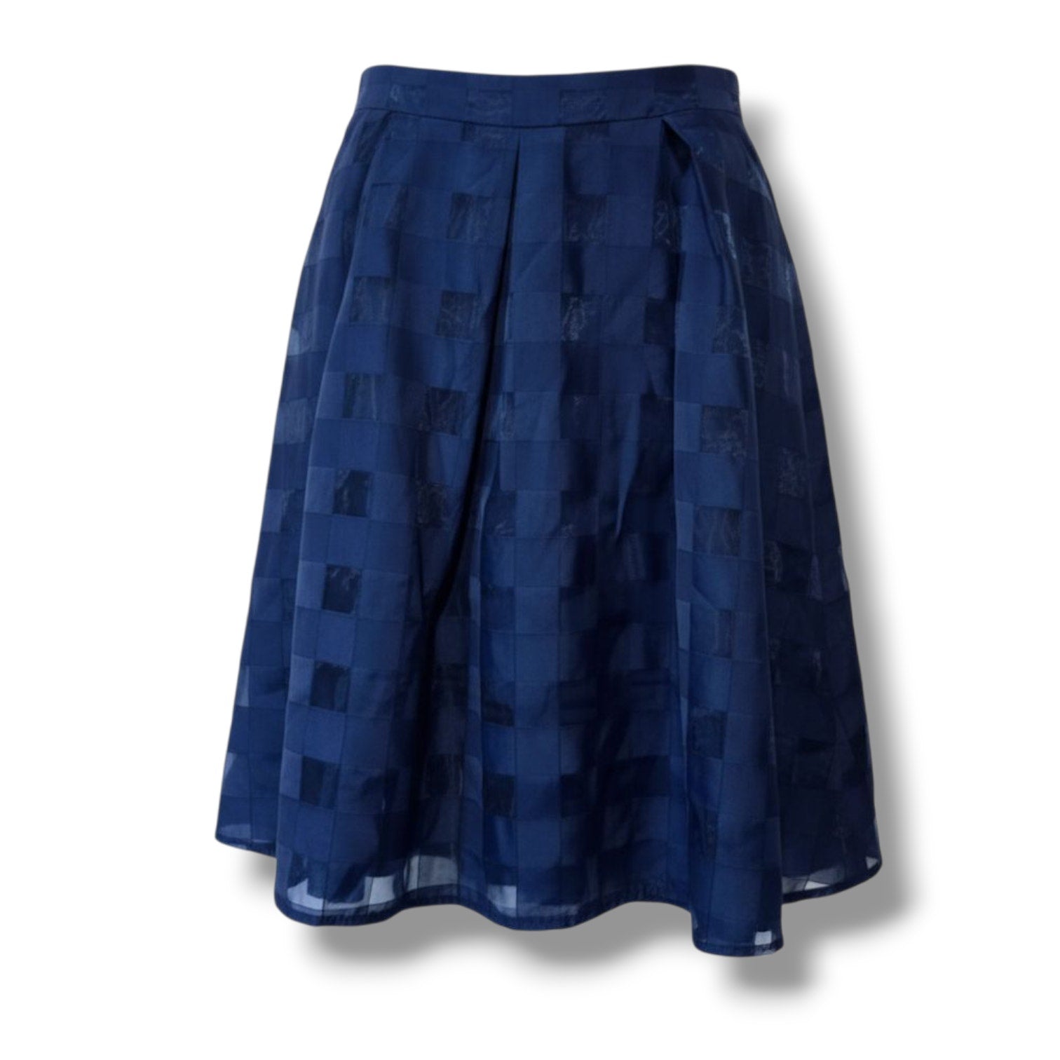 Charlotte Russe Women's Blue Layered A-Line Skirt Women’s Medium Sheer