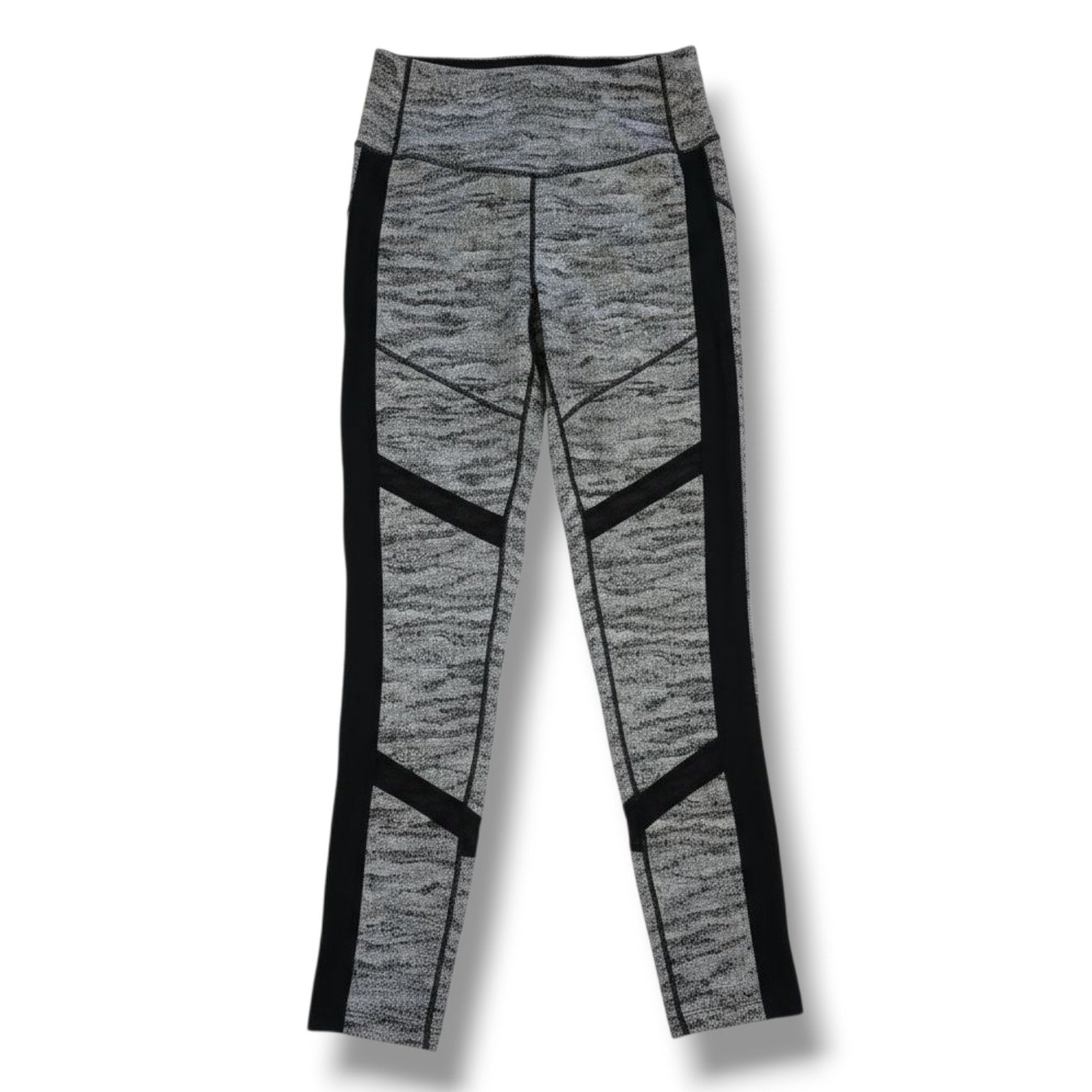 Avia Women's High-Rise Jacquard Workout Leggings with Pockets - Medium
