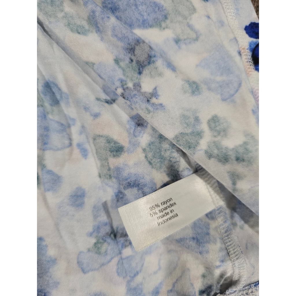 Lane Bryant Watercolor Floral V-Neck Swing Tank Top