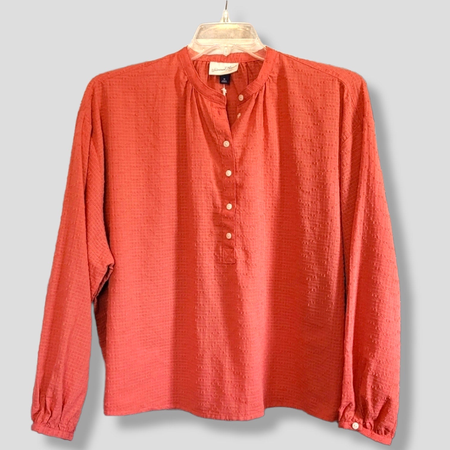 Universal Thread Women’s Orange Balloon Sleeve Oversized Poet Blouse small NWOT