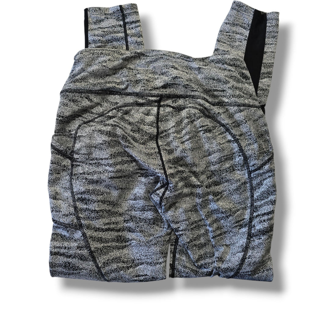 Avia Women's High-Rise Jacquard Workout Leggings with Pockets - Medium