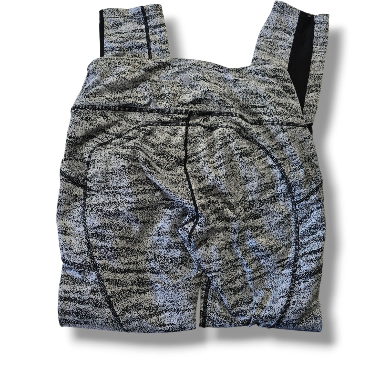 Avia Women's High-Rise Jacquard Workout Leggings with Pockets - Medium
