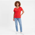 Marc New York Andrew Marc Women’s Red Eyelet Blouse Large Nylon Blend