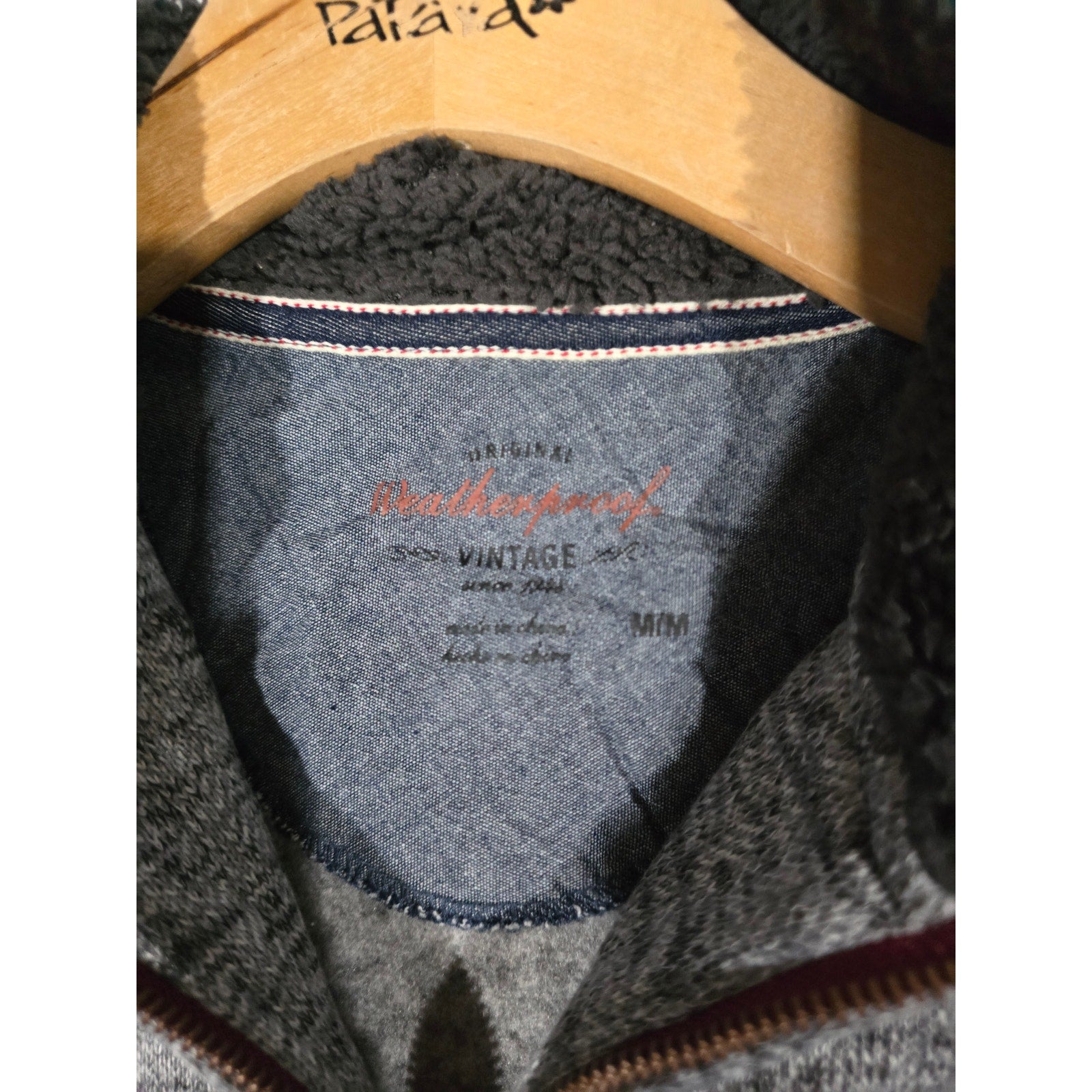 Weatherproof Vintage Men’s Gray Heather 1/4 Zip Fleece Pullover Medium