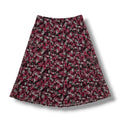 Sag Harbor Woman Floral Print Chiffon Midi A-Line Skirt