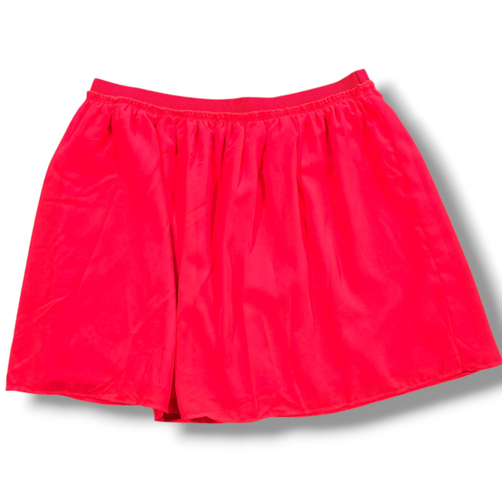 American Eagle Outfitters Juniors Highlighter Pink Lined Skirt Small Pullover