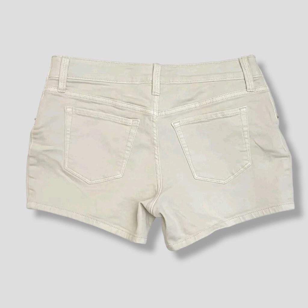 Isabel Maternity by Ingrid & Isabel Cream Denim Maternity Midi Shorts - Size 12