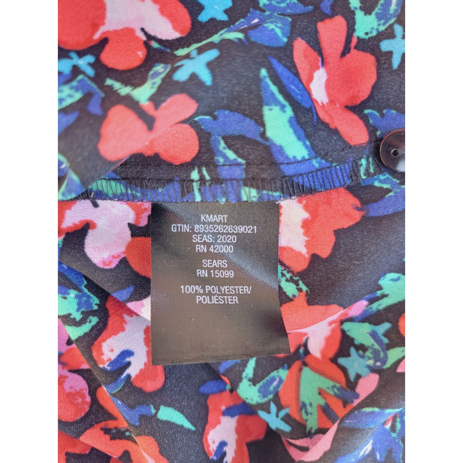 Attention Women’s Floral Long Sleeve Lightweight Blouse Sz Medium Polyester