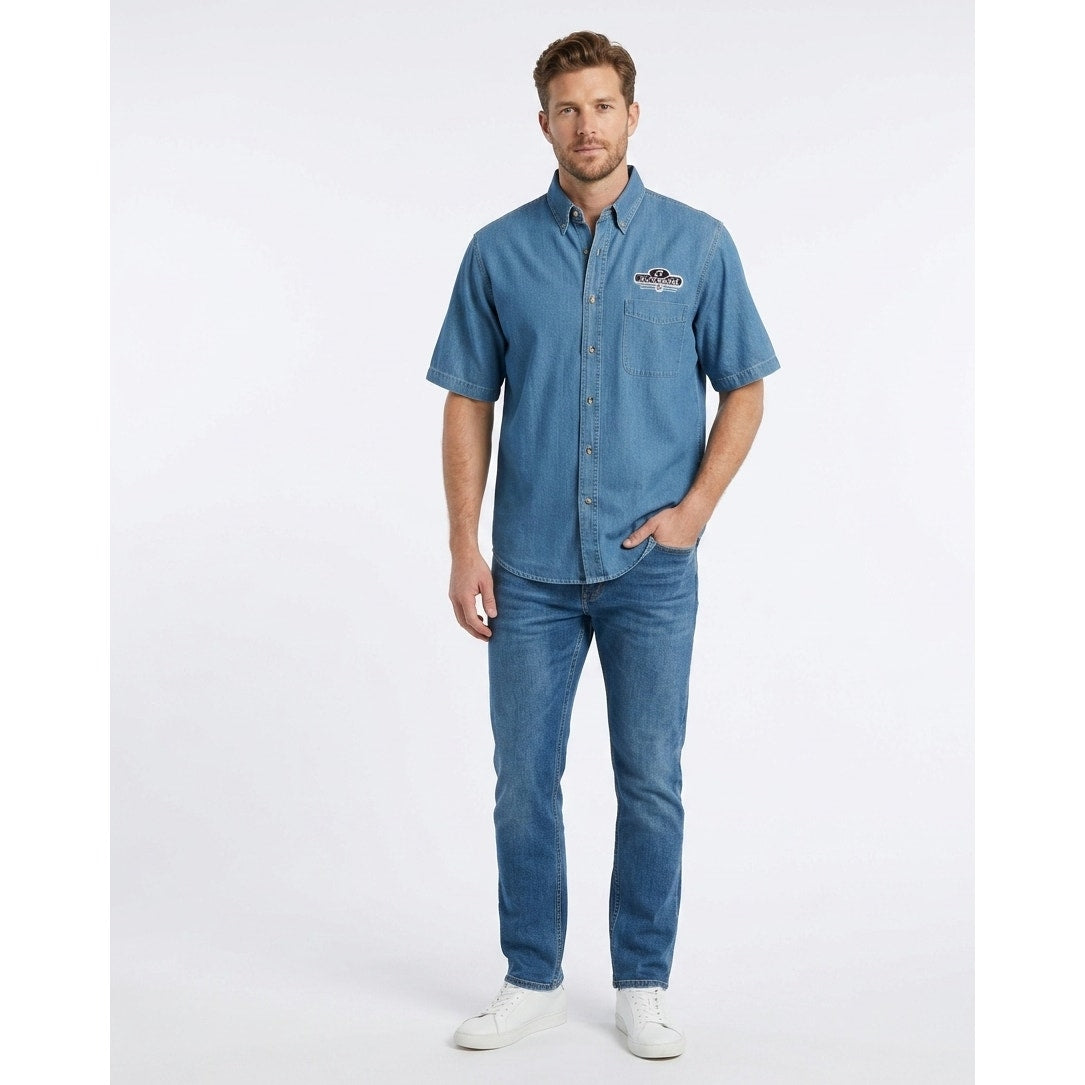 Branson MO Jerzees Denim Jean Shirt XL | Men’s 100% Cotton Button Down
