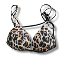 Leopard Print women's Bikini Swim Top