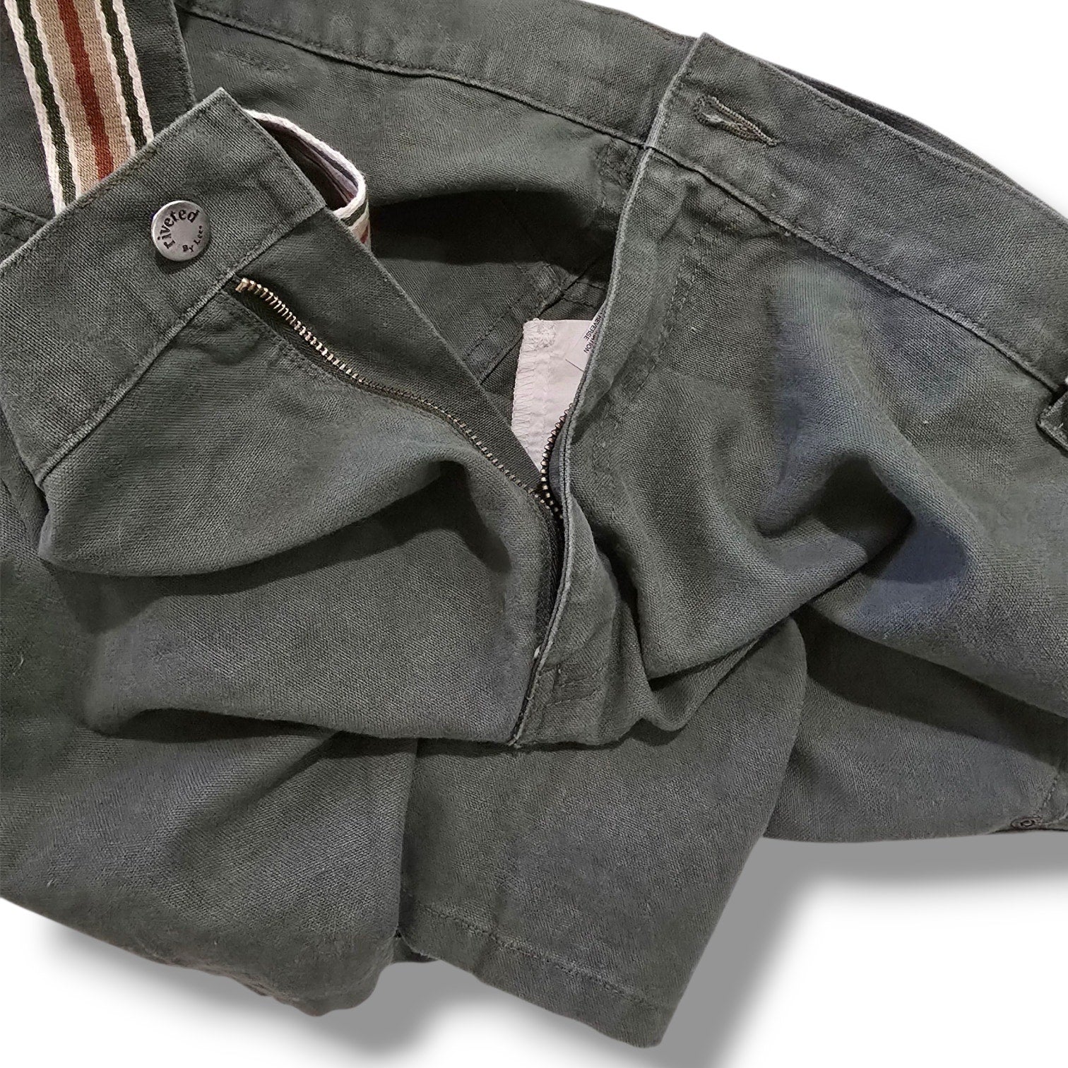 Riveted by Lee Women’s 24W Cargo Shorts w/ Belt Army Green Outdoor
