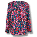 Attention Women’s Floral Long Sleeve Lightweight Blouse Sz Medium Polyester